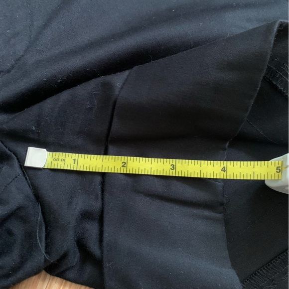 Zara Tailored Flat Front Cuffed Black Chino Trouser Shorts Size XS - Picture 6 of 9